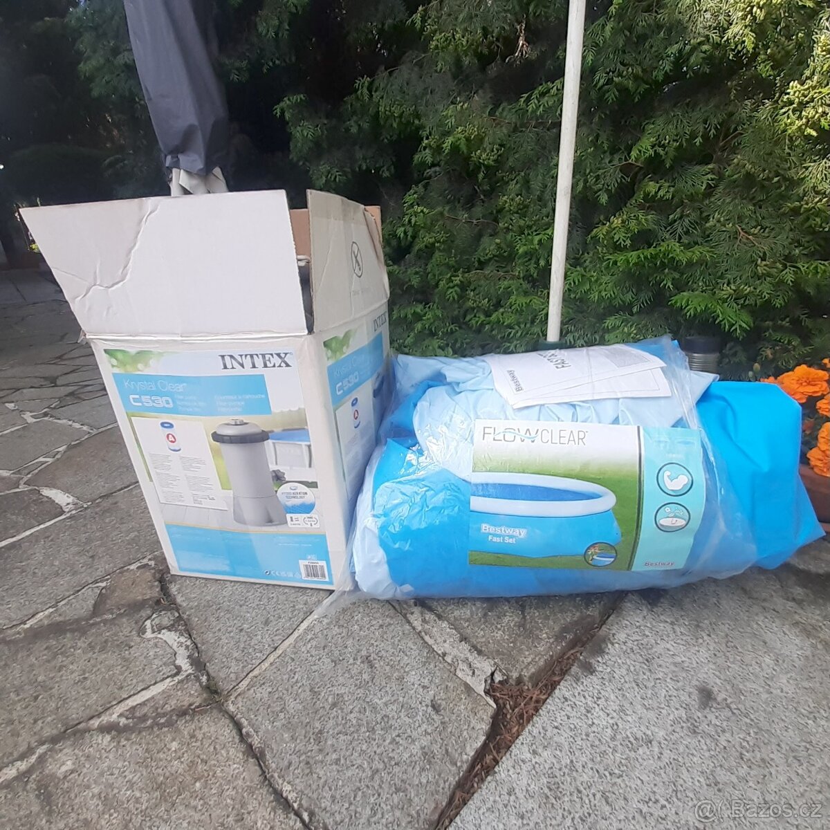 Bazén Bestway (průměr 3m)+ filtrace+krycí plachta