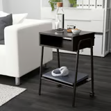 IKEA, SETSKOG Noční stolek, černá