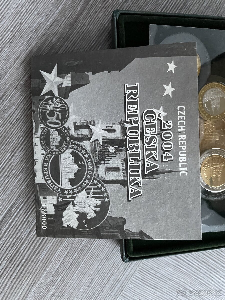 Sada oběžných euro minci 2004 ČNB