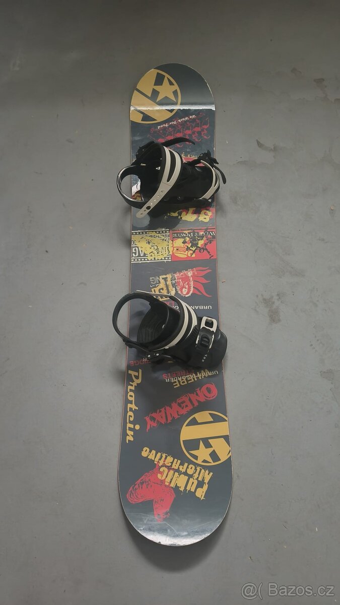 Snowboard a boty