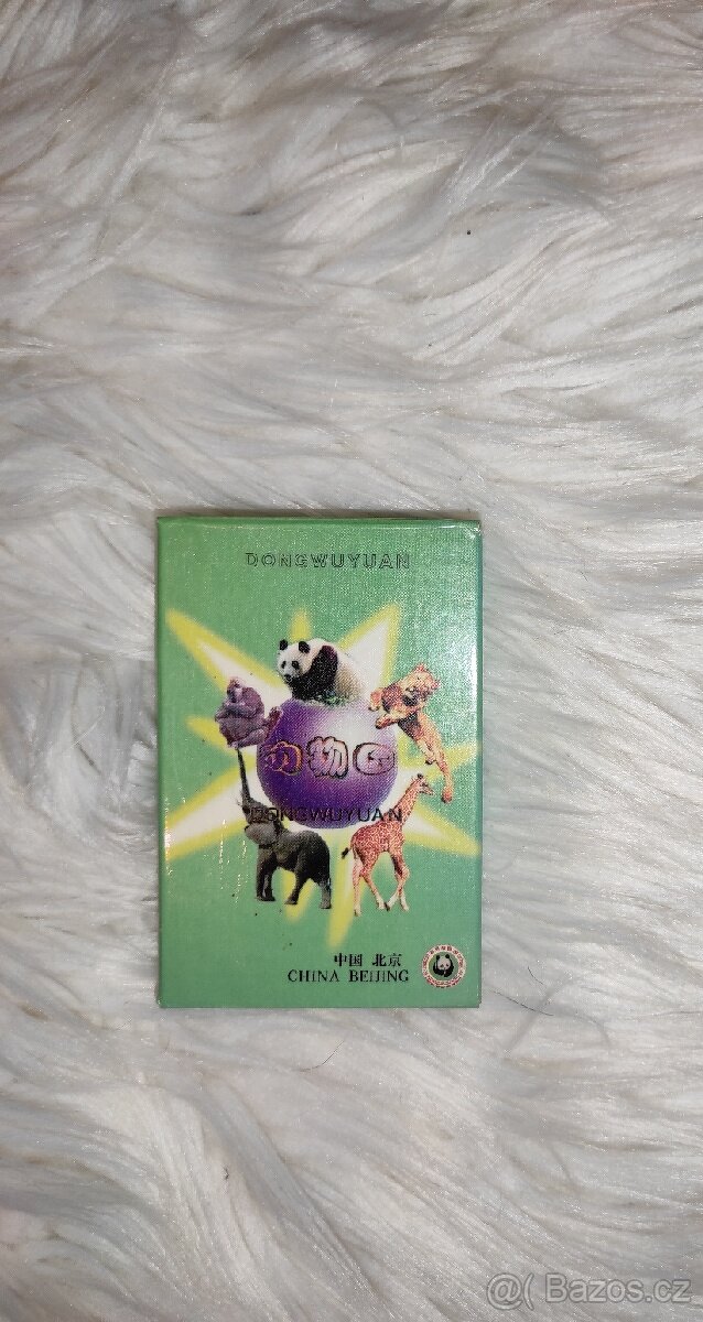 Karty na žolíky/ canasta s obrázky zvířat ze ZOO