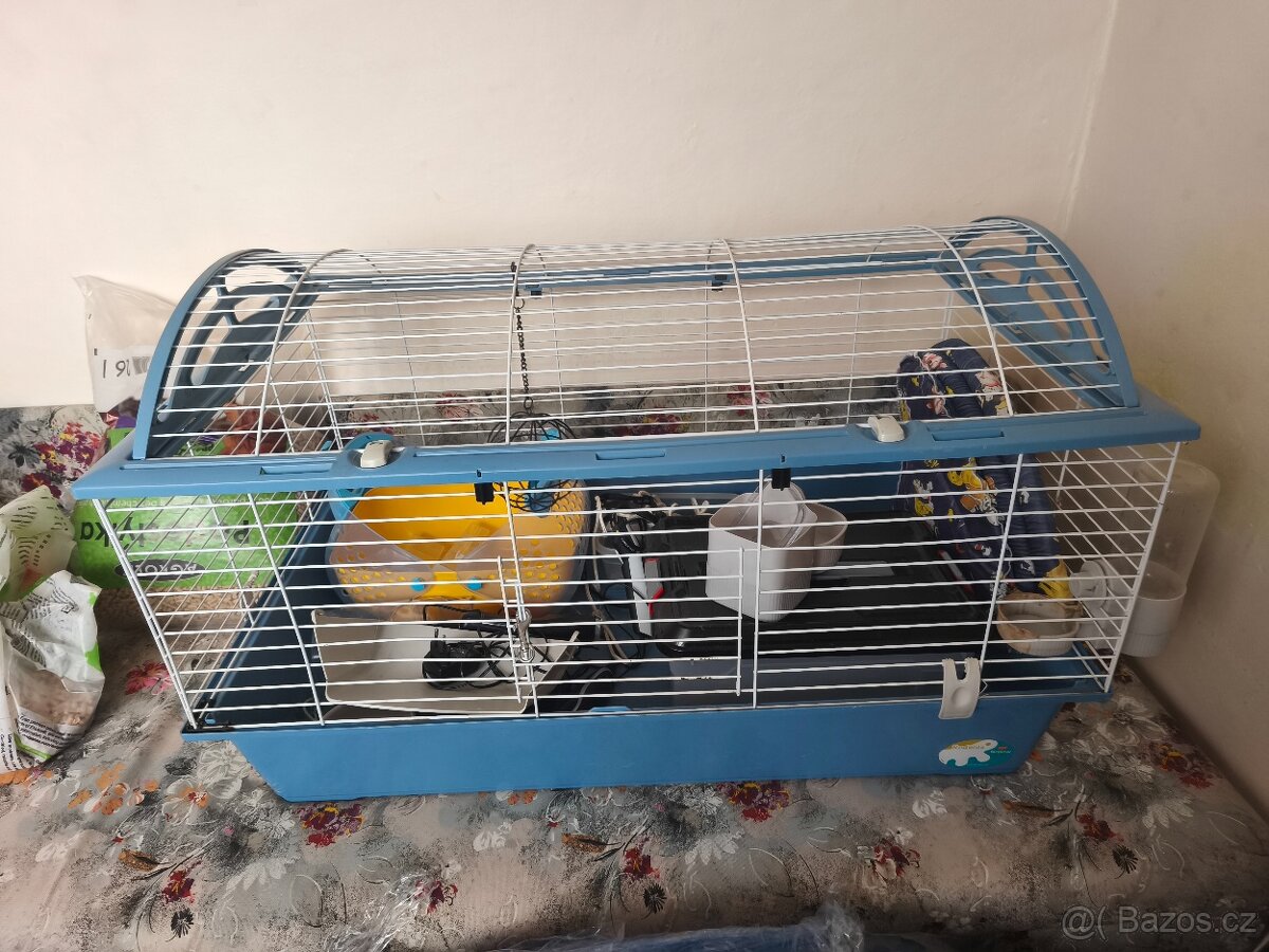 Klec na králíka s příslušenstvím