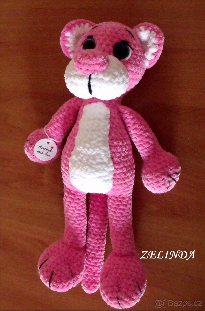 TYGR RŮŽOVÝ 33 cm