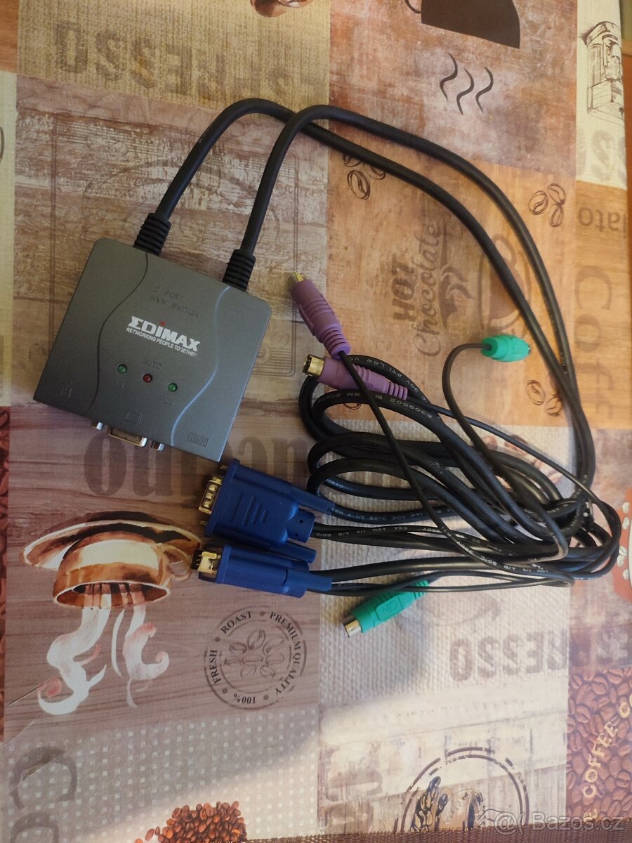 Edimax EK-PS2C KVM - přepínač s kabely na 2PC