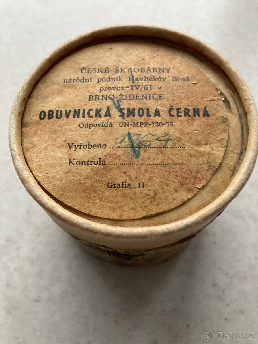ŠEVCOVSKÁ SMOLA pravá - na dratve 1964