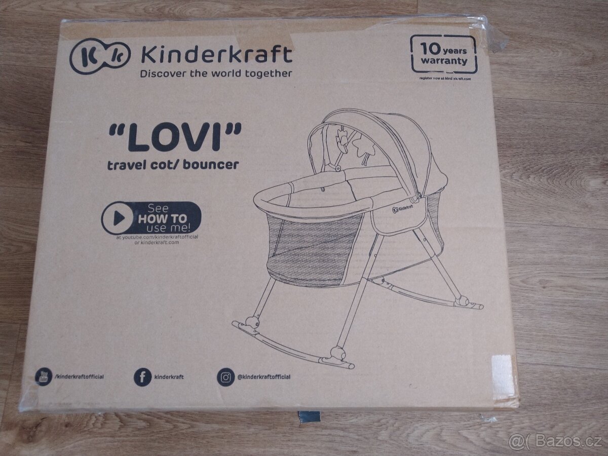 Kolíbka kinderkraft lovi