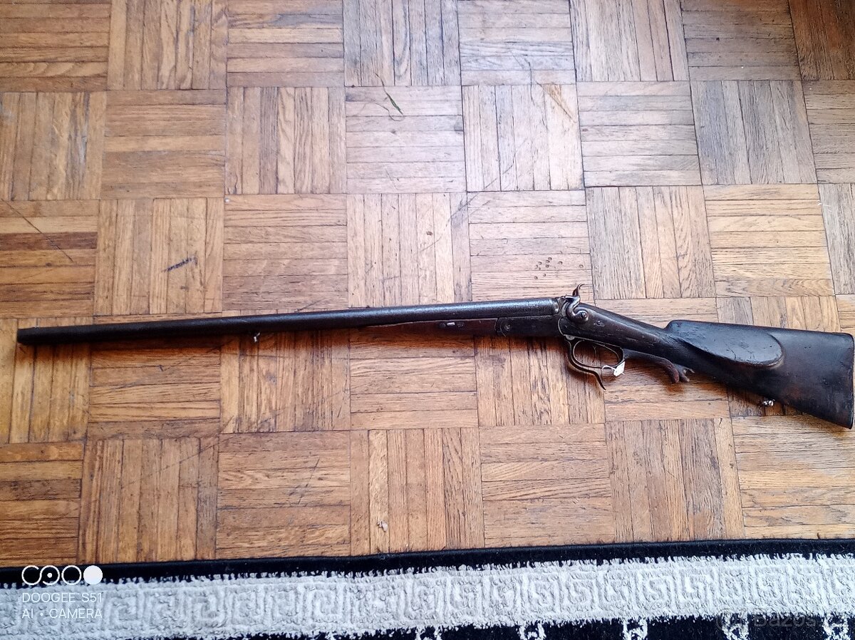 Historický damaskovy kulový dvoják Lancaster