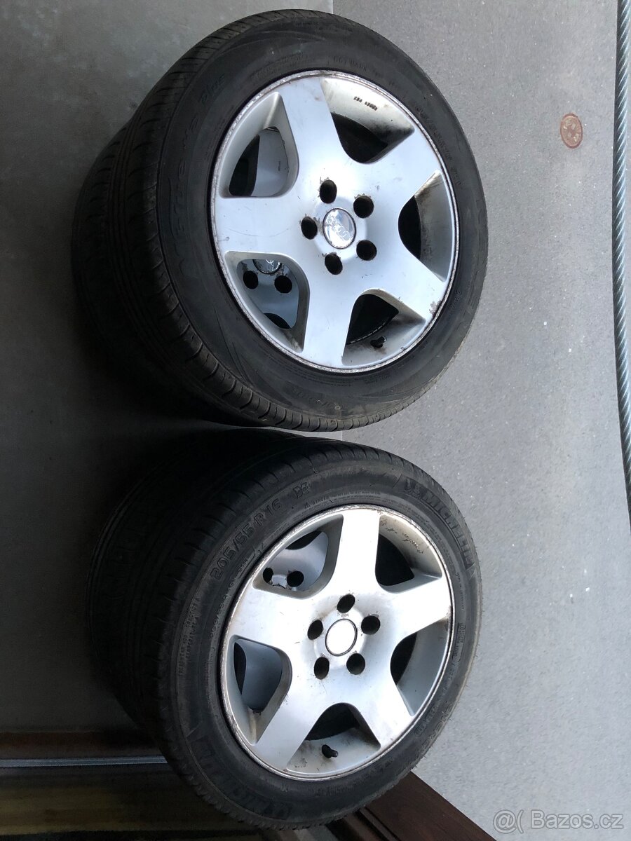 Prodám ALU kola na Audi,Seat,Volkswagen,Škoda205/55R16 5x112