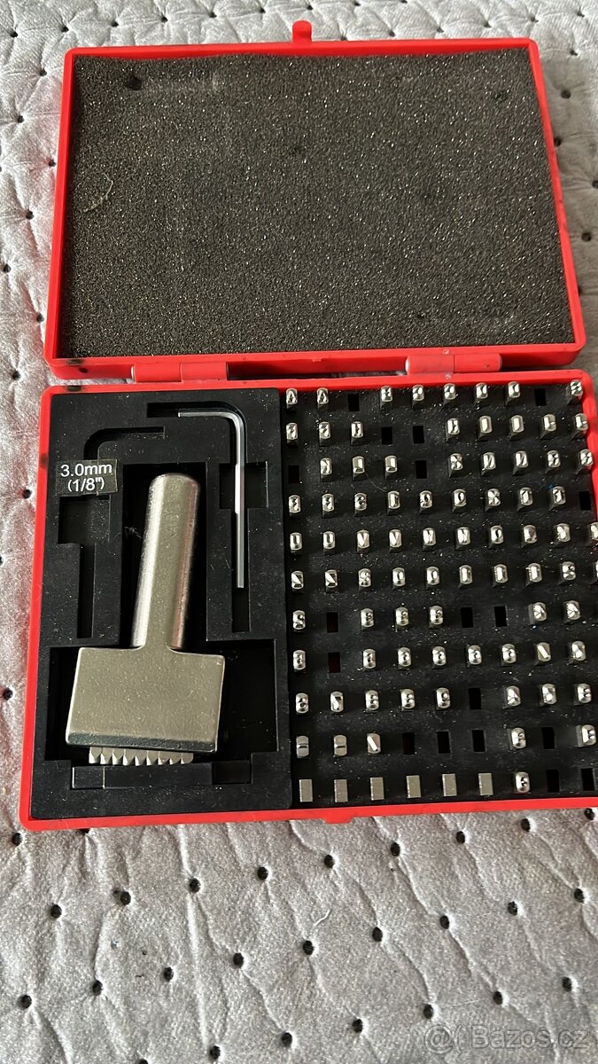 Souprava razidel pro značení kódů 3.0mm 1/8