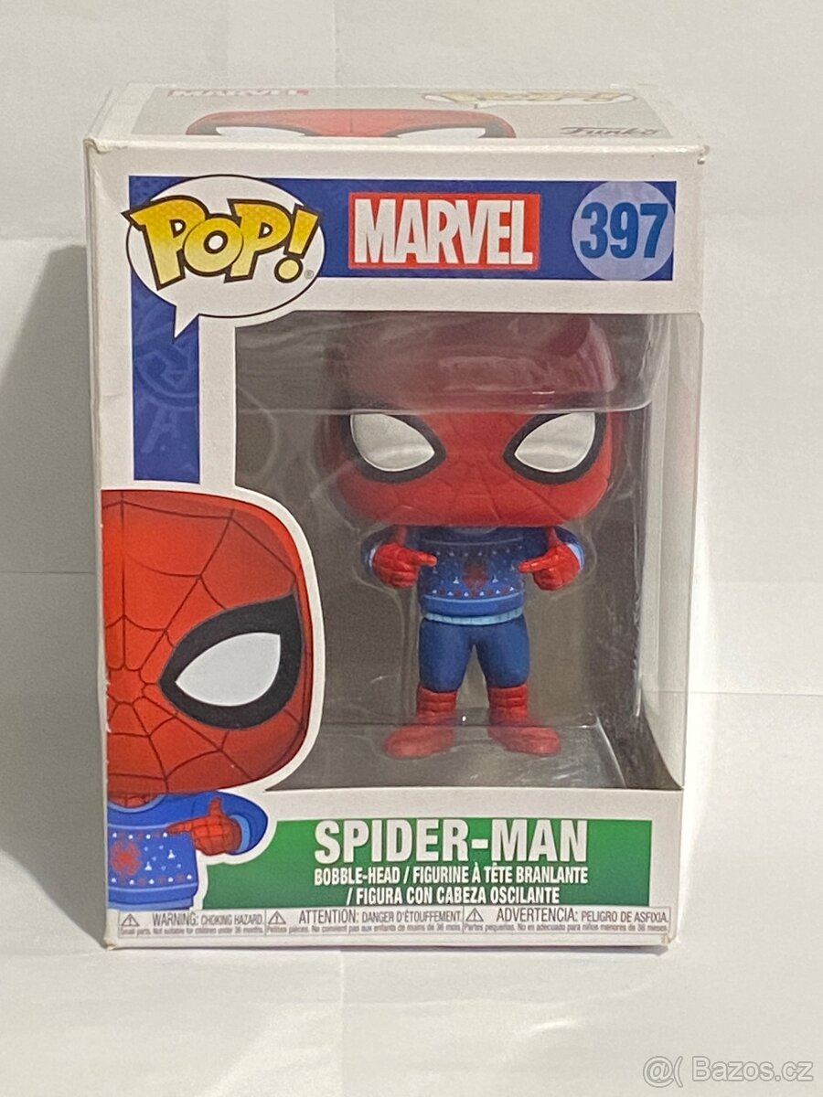 Funko Pop Marvel #397 Spider-Man (Vánoční svetr)