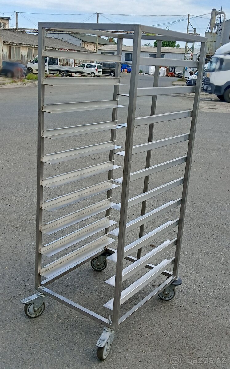 Zavážecí vozík transportní nerezový gastro