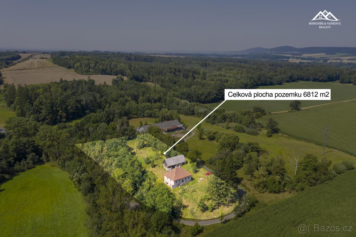 Prodej chalupy, 6812 m2, Pukšice - Přísečno