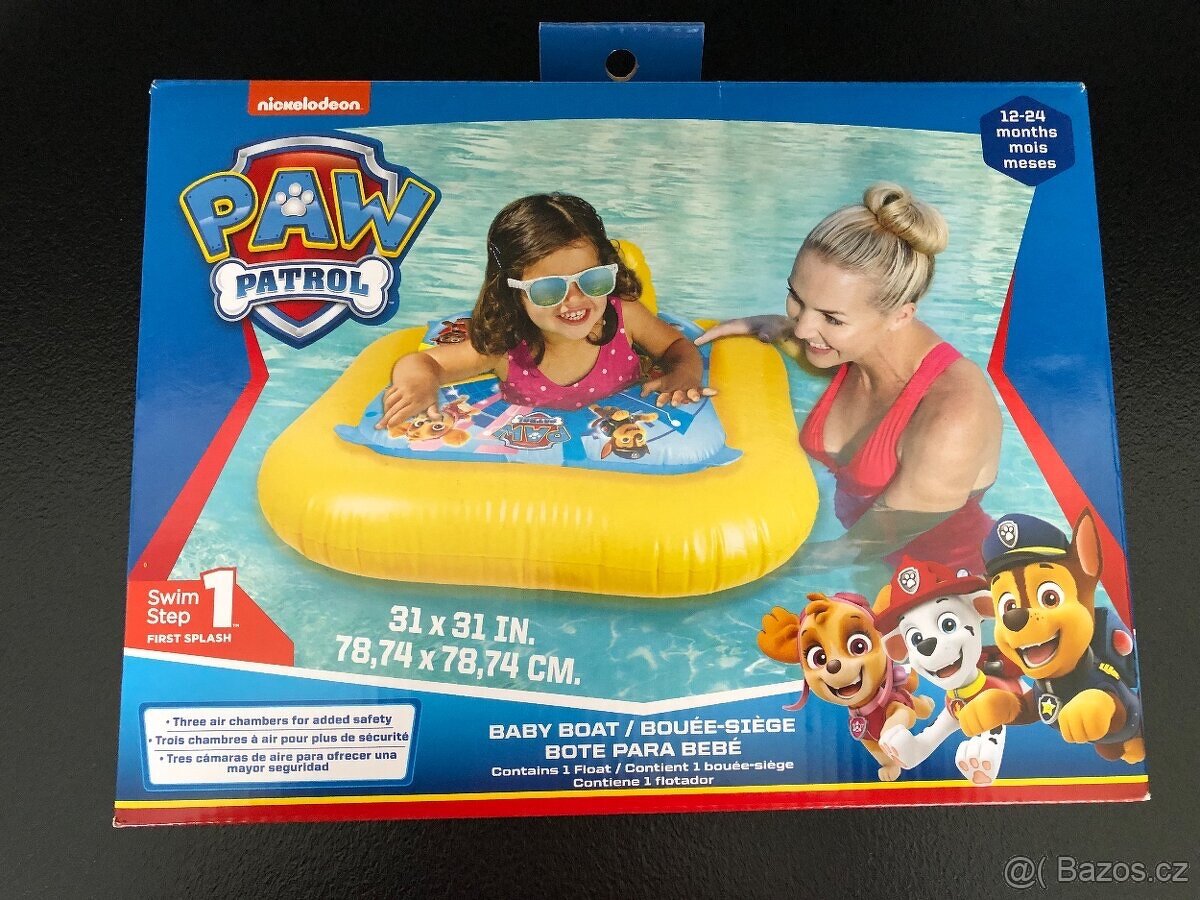 Nafukovací kruh do vody Tlapková patrola 11-15 kg