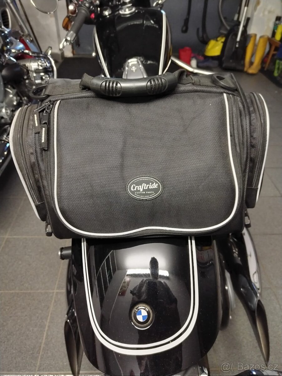 Taška na motorku Craftride TM2 sissy bar bag 14 litrů černá