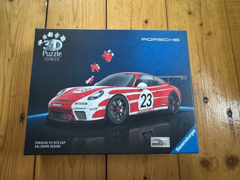 3D Puzzle Iconics: Porsche 911 GT3 Cup Salzburg design