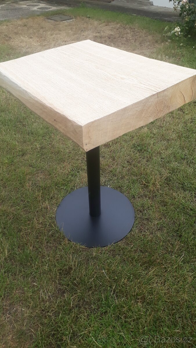 Dubový stůl, masívní dubová deska