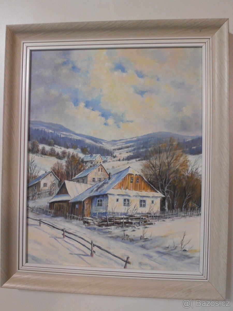 Obraz Zima v Krušnohoří