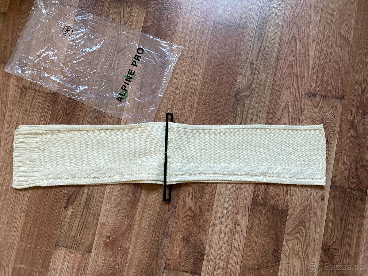 Nová dámská zimní šála Alpine Pro - krémová, akryl