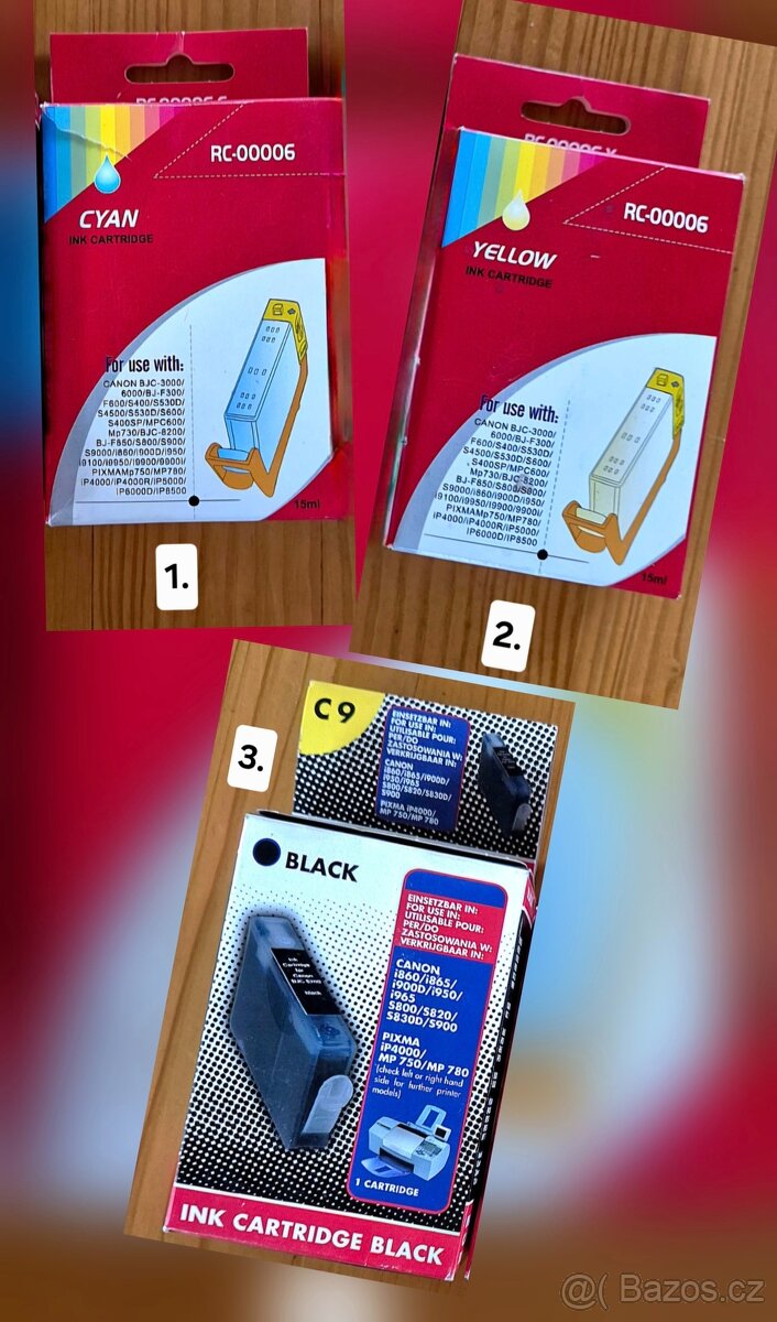 Inkoustové kazety CANON