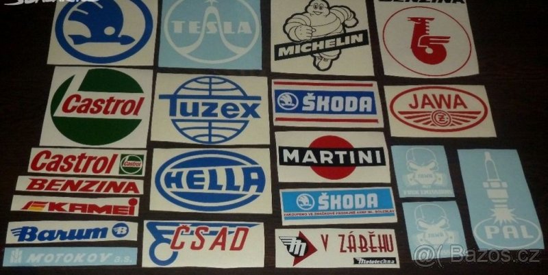 retro samolepky