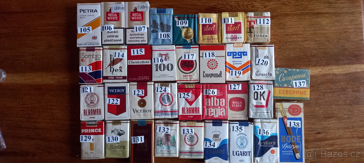 Staré sběratelské cigarety 3