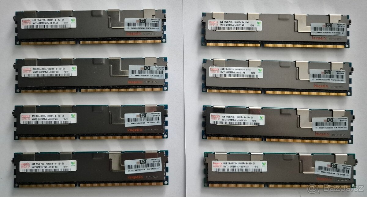 Paměti RAM DDR3 8GB ECC Hynix