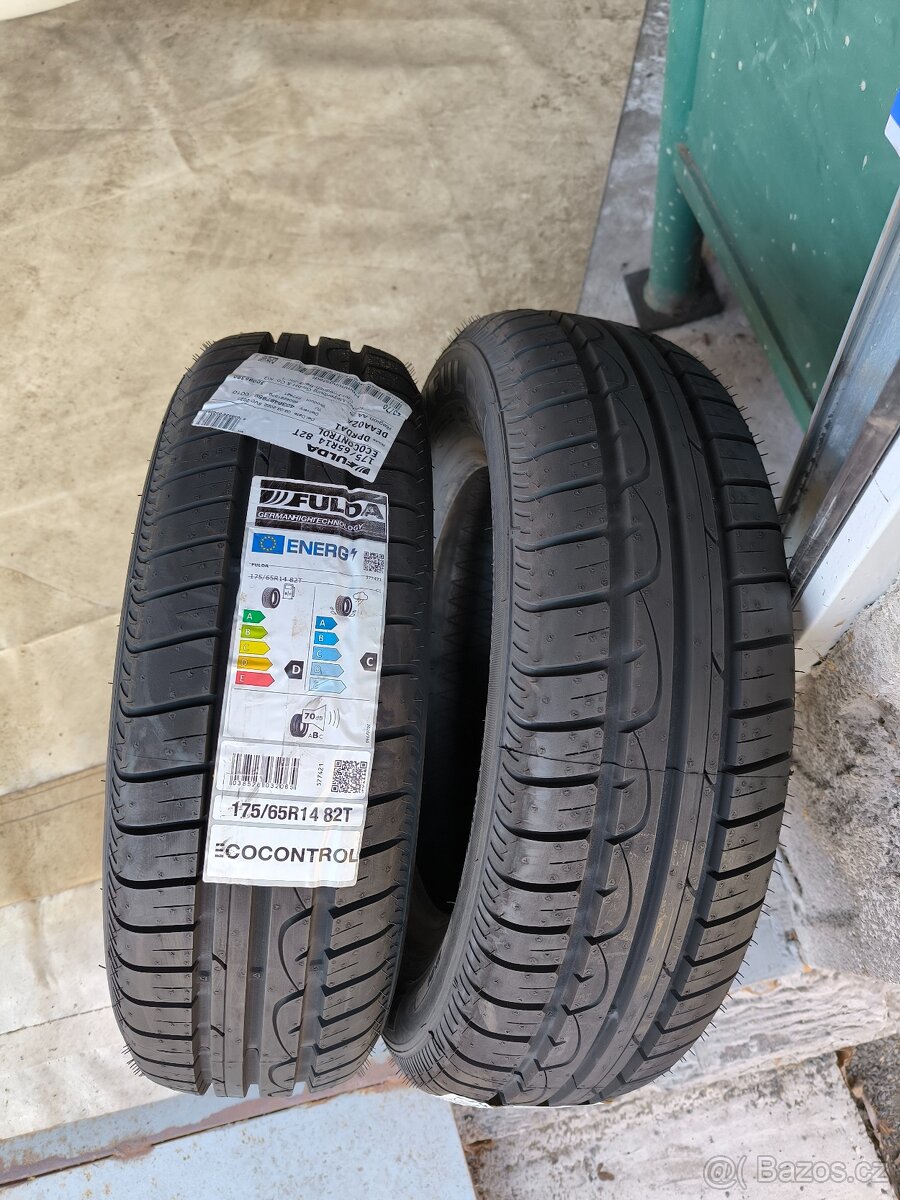 2x nové pneu 175/65/14 Fulda