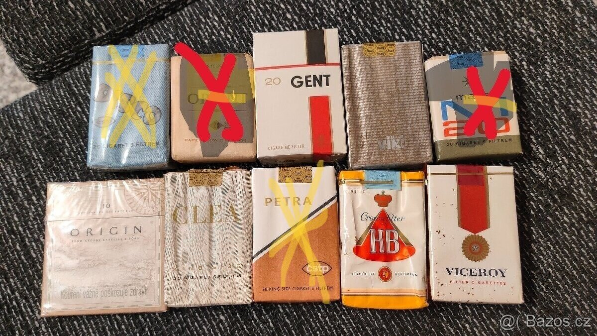 Sberatelske Retro Cigarety