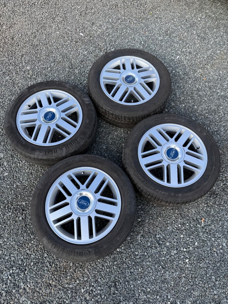 Alu kola r16 5x108 Ford letní pneu