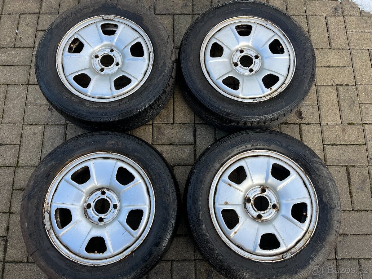 4x plechové disky 4x100 R15