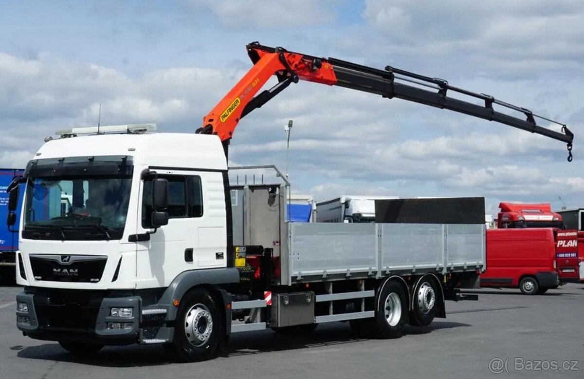 MAN TGM 26.340 - 6x2 - Valník + HR-PALFINGER PK 19.001 SLD5