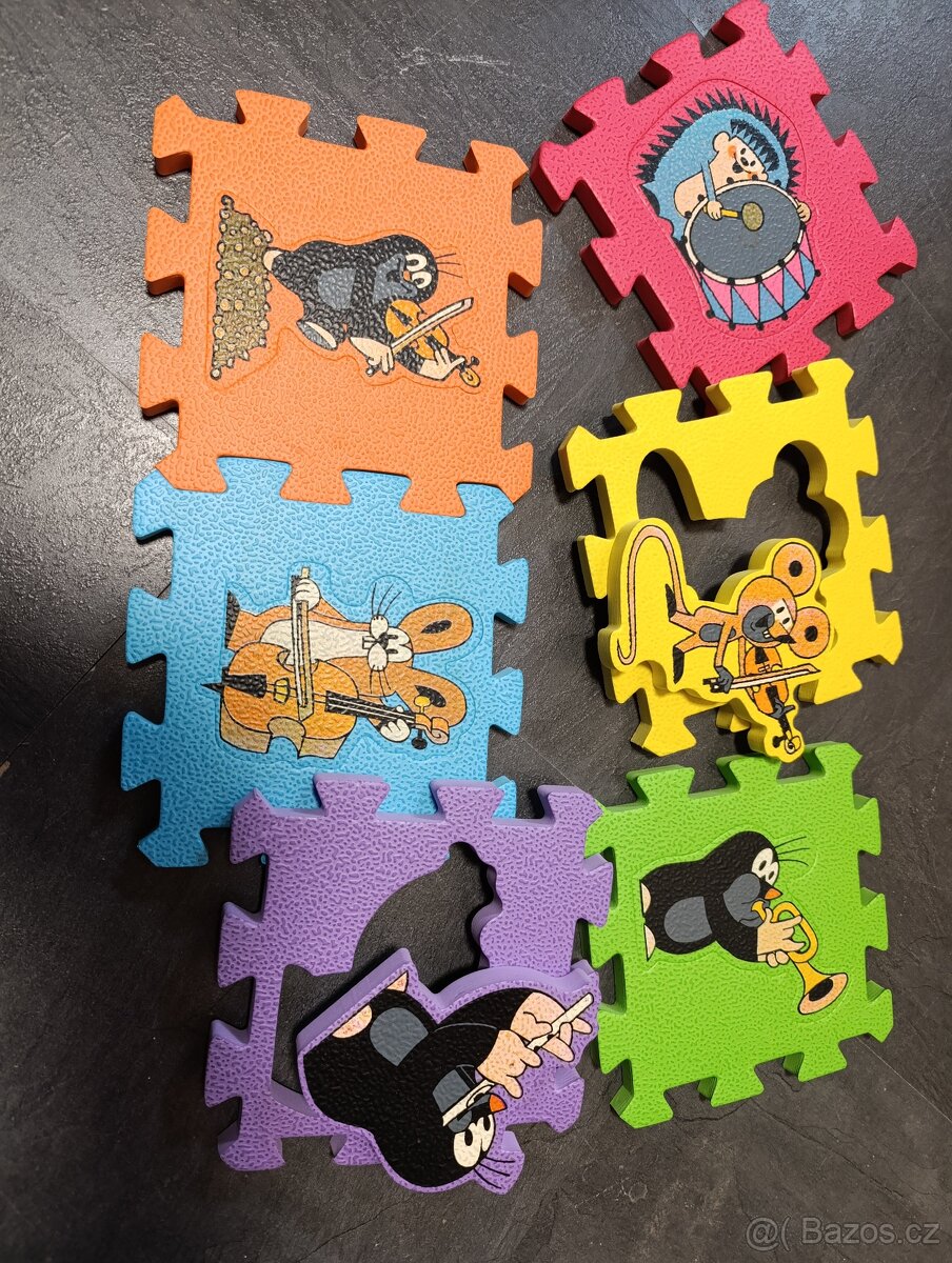 Pěnové puzzle, vkládačka