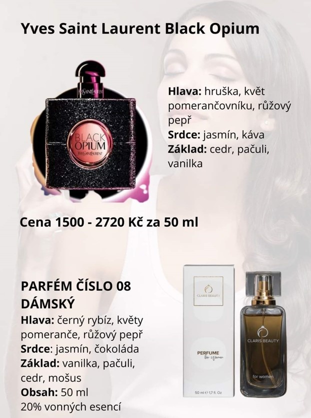 Parfém č. 8 ( inspirace Yves Saint Laurent - Black Opium )