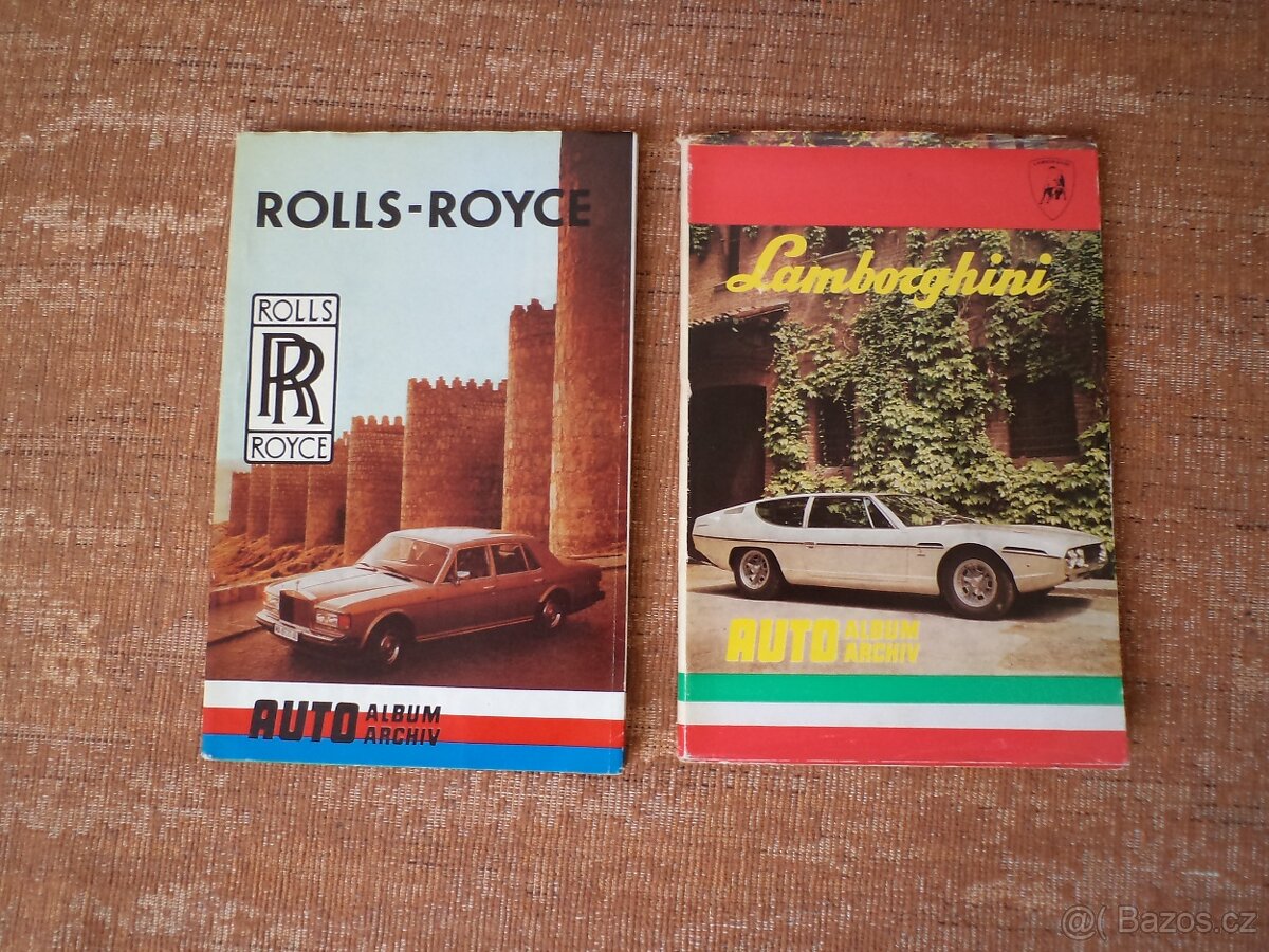 Auto album archiv – Lamborghini a Rolls-Royce