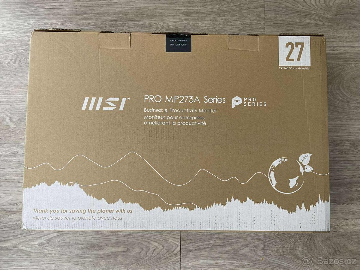 Nový - MSI Pro MP273AW monitor 27 palců