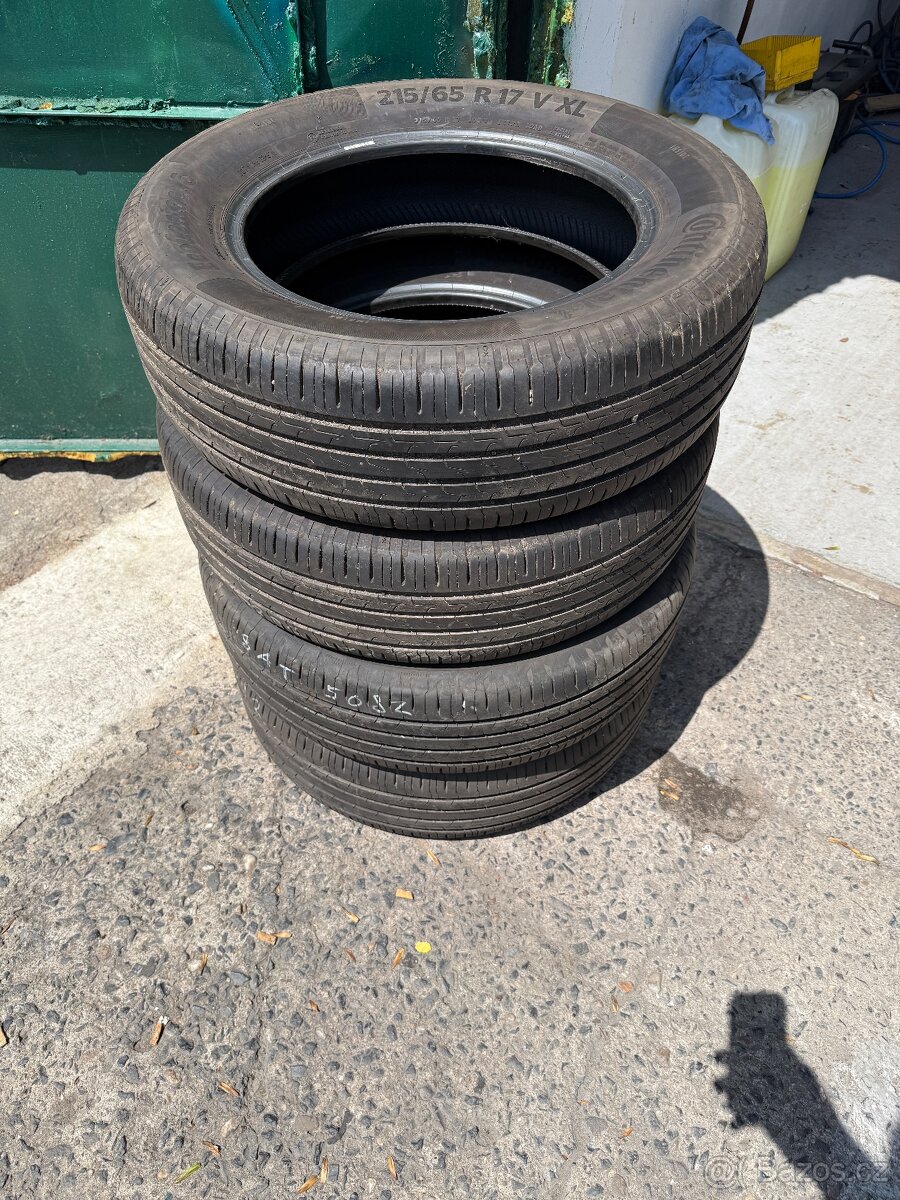 Prodám Pneumatiky Continental EcoContact 6 215/65/17 V XL
