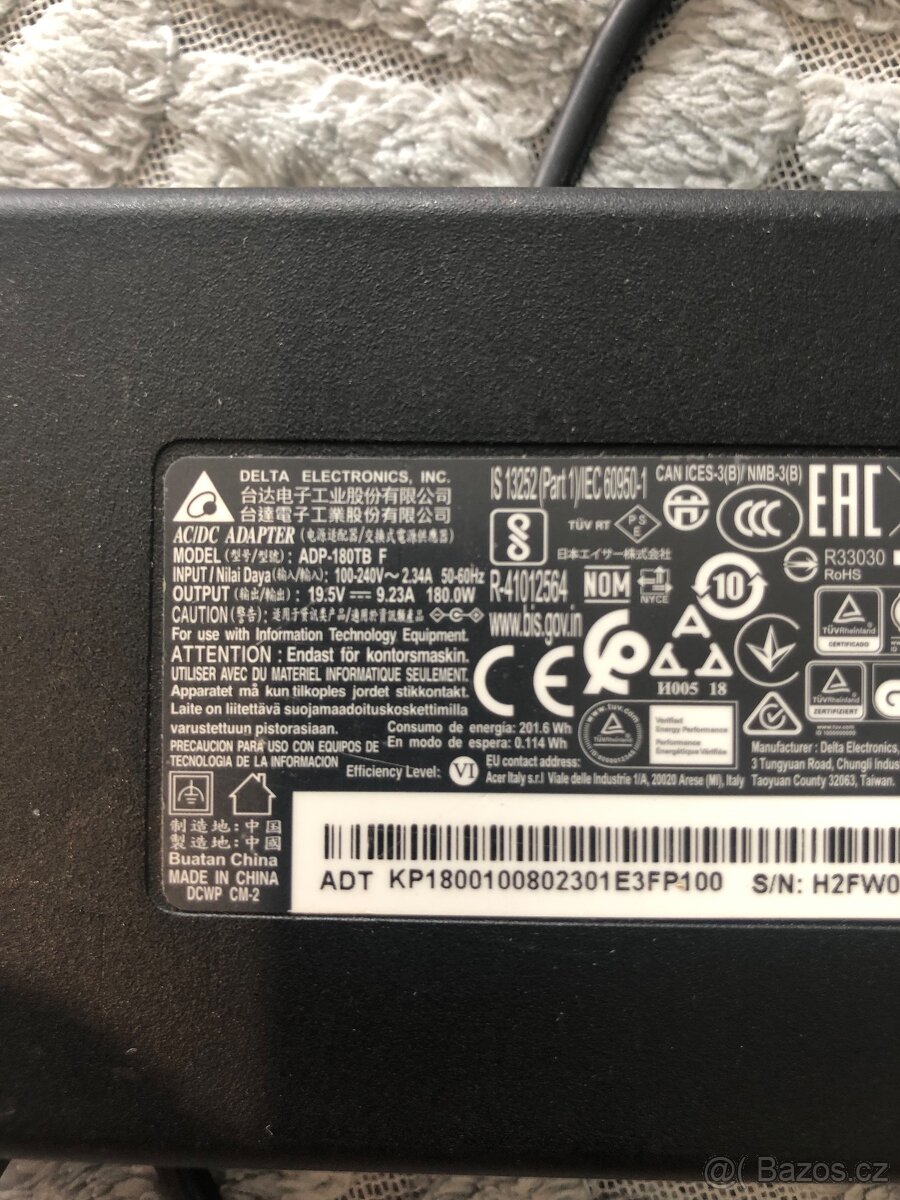 Napajecí adaptér notebook ADP-180TB F 5,5/2,5 mm konektor