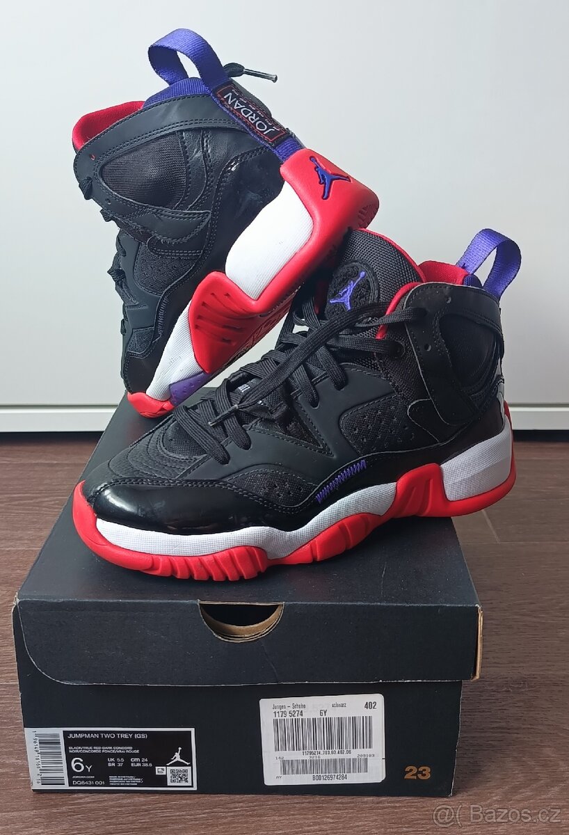 Dětské kožené boty Air Jordan Jumpan Two Trey vel. Eur 38,5