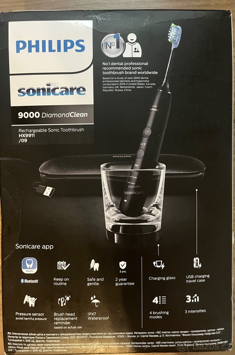 Zubní elektrický kartáček Philips Sonicare 9000