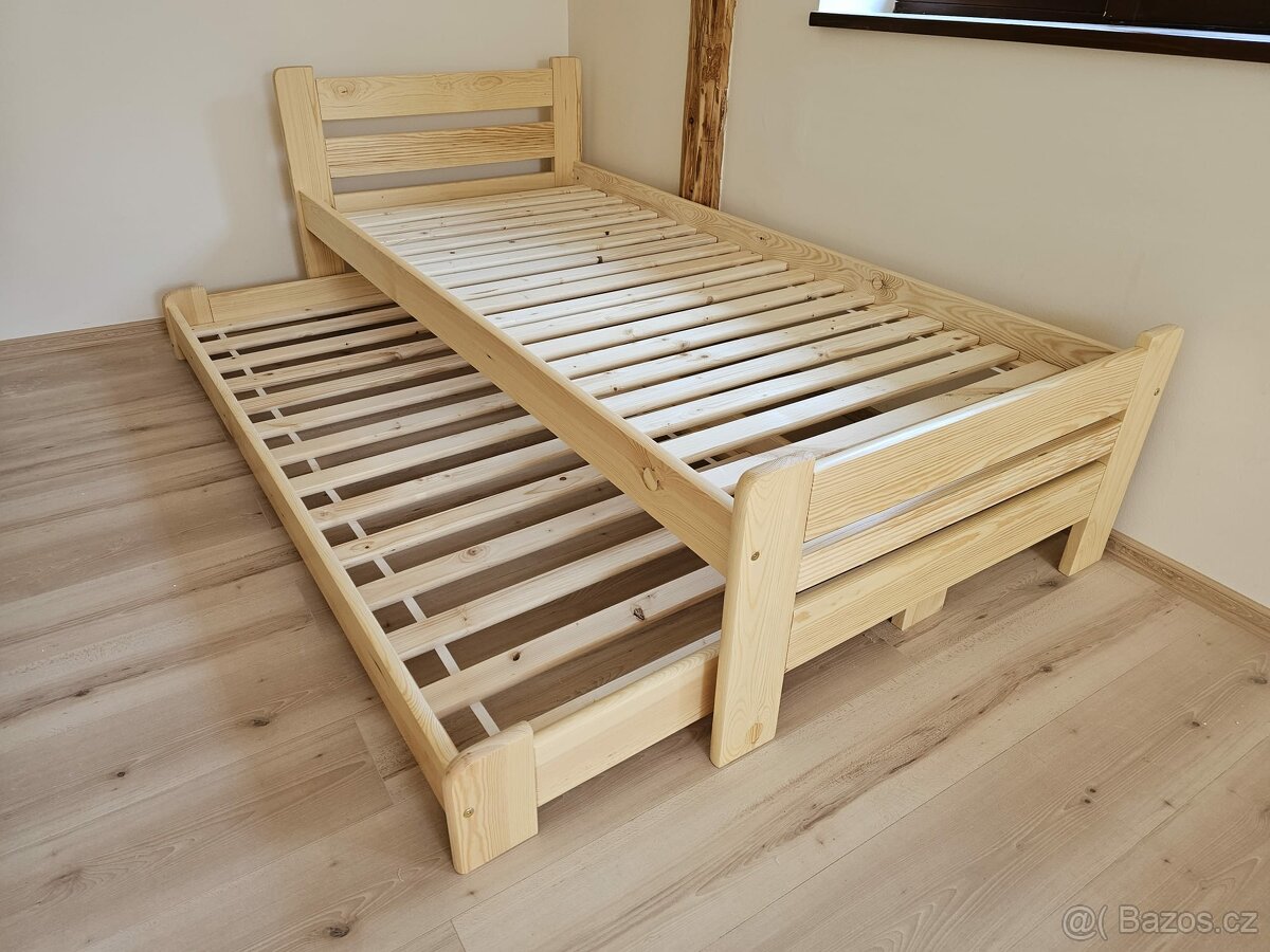 Prodám nové zvýšené postele s přistýlkou