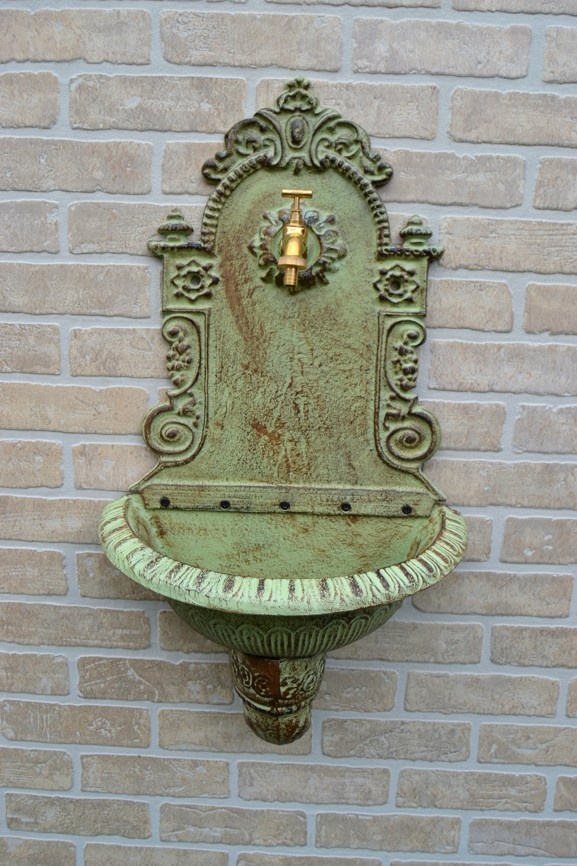 Litinová výlevka - umyvadlo 76cm zelené