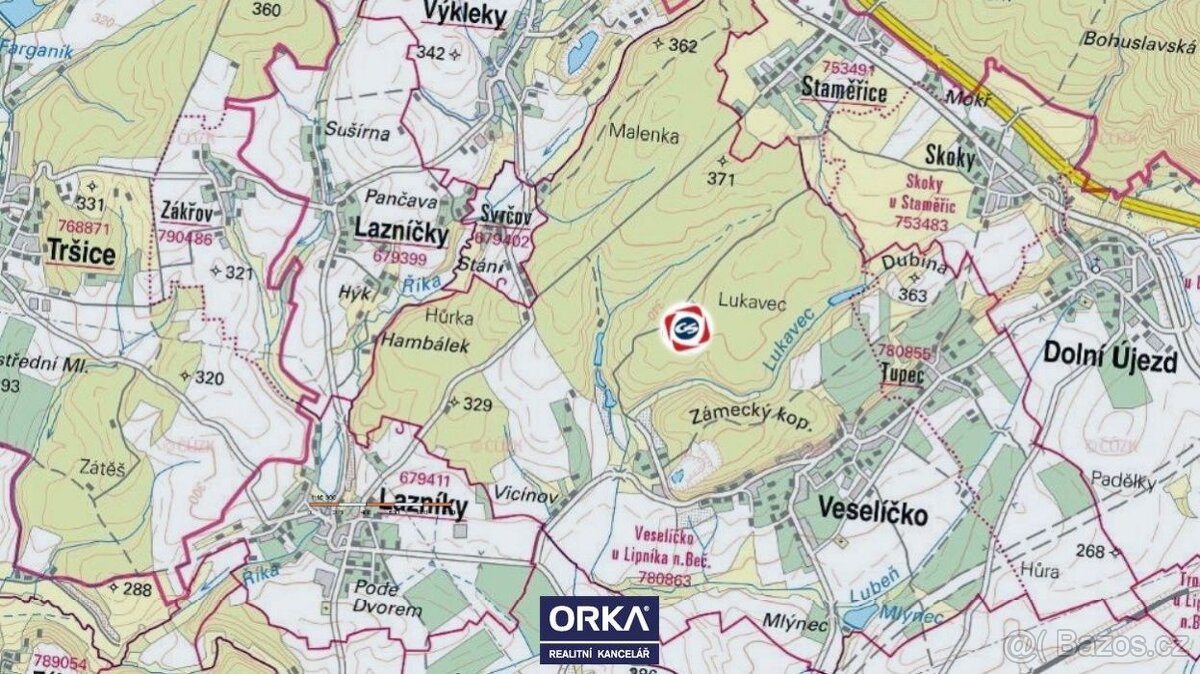 Prodej, Pozemky - trvalý travní porost, 2974m2 - Veselíčko