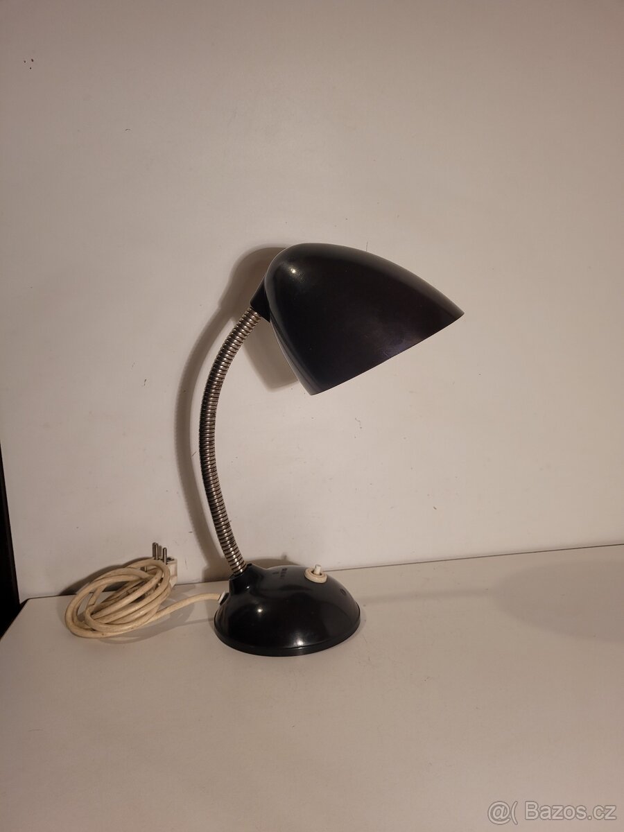 funkcionalistická lampa, bakelitová lampička, typ 11105