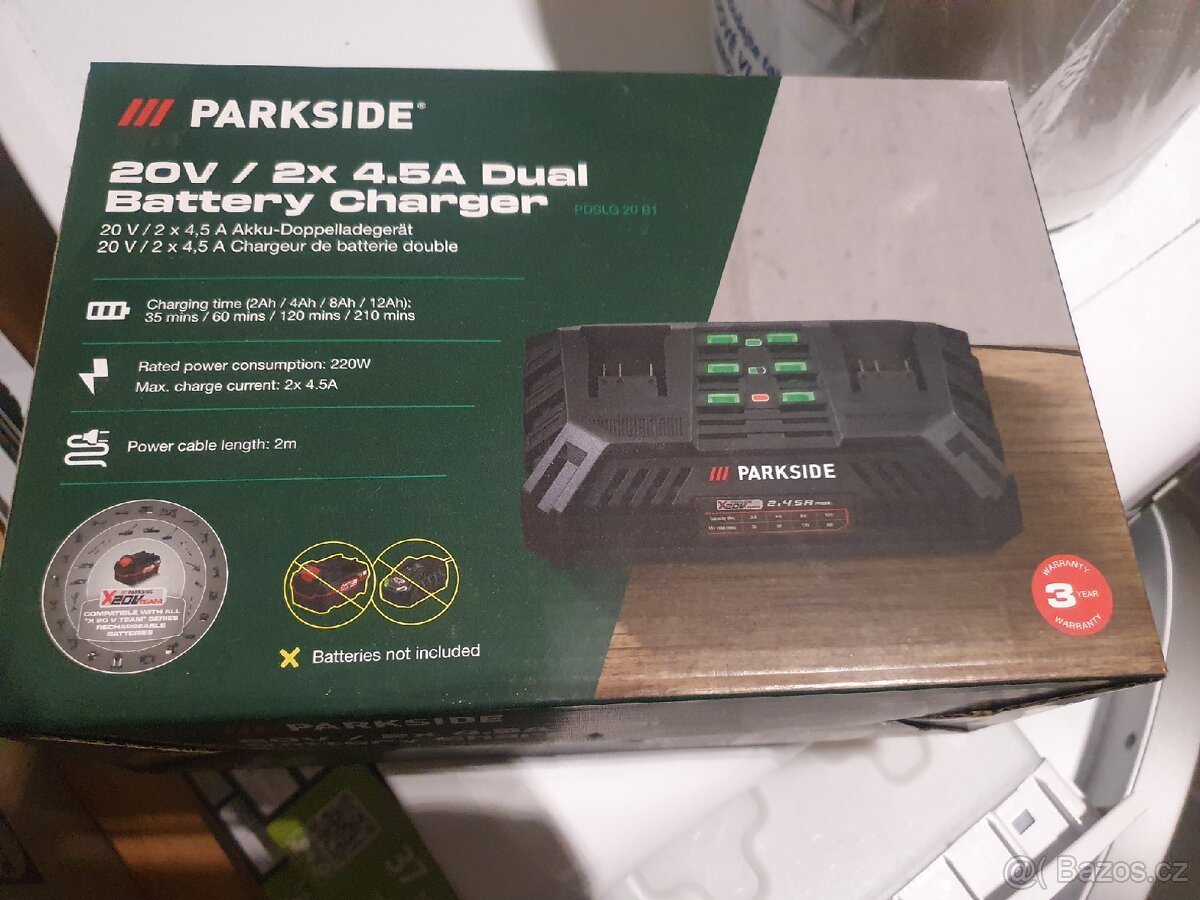 Parkside dvojitá rychlonabíječka