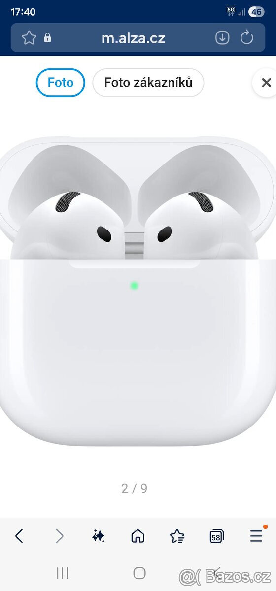 sluchátka Apple AirPods 4 s aktivním potlačením hluku