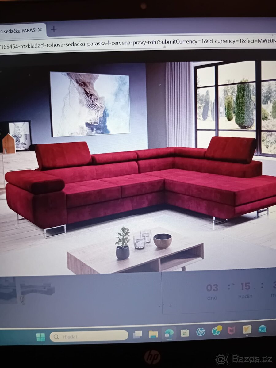 Rozkládací sedací souprava