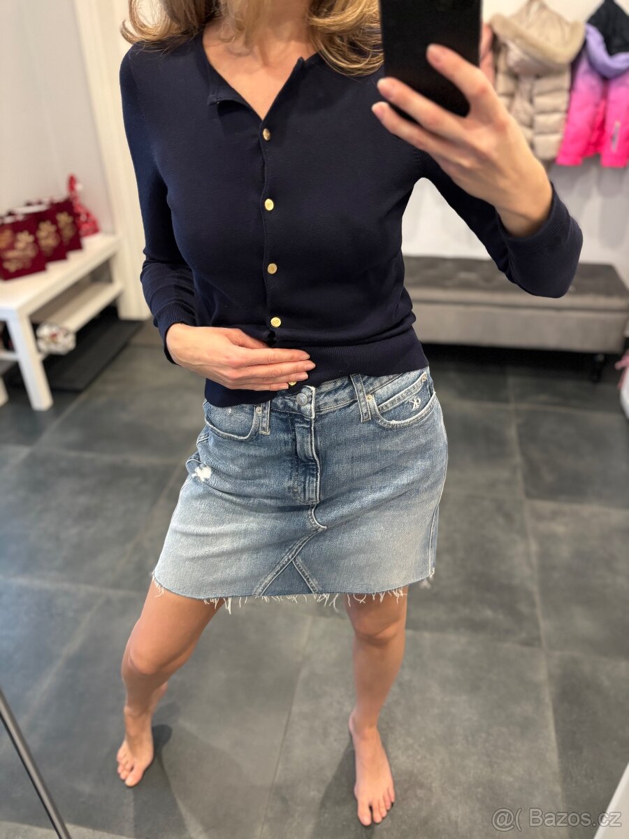 Set 3v1 - riflová sukně Calvin Klein