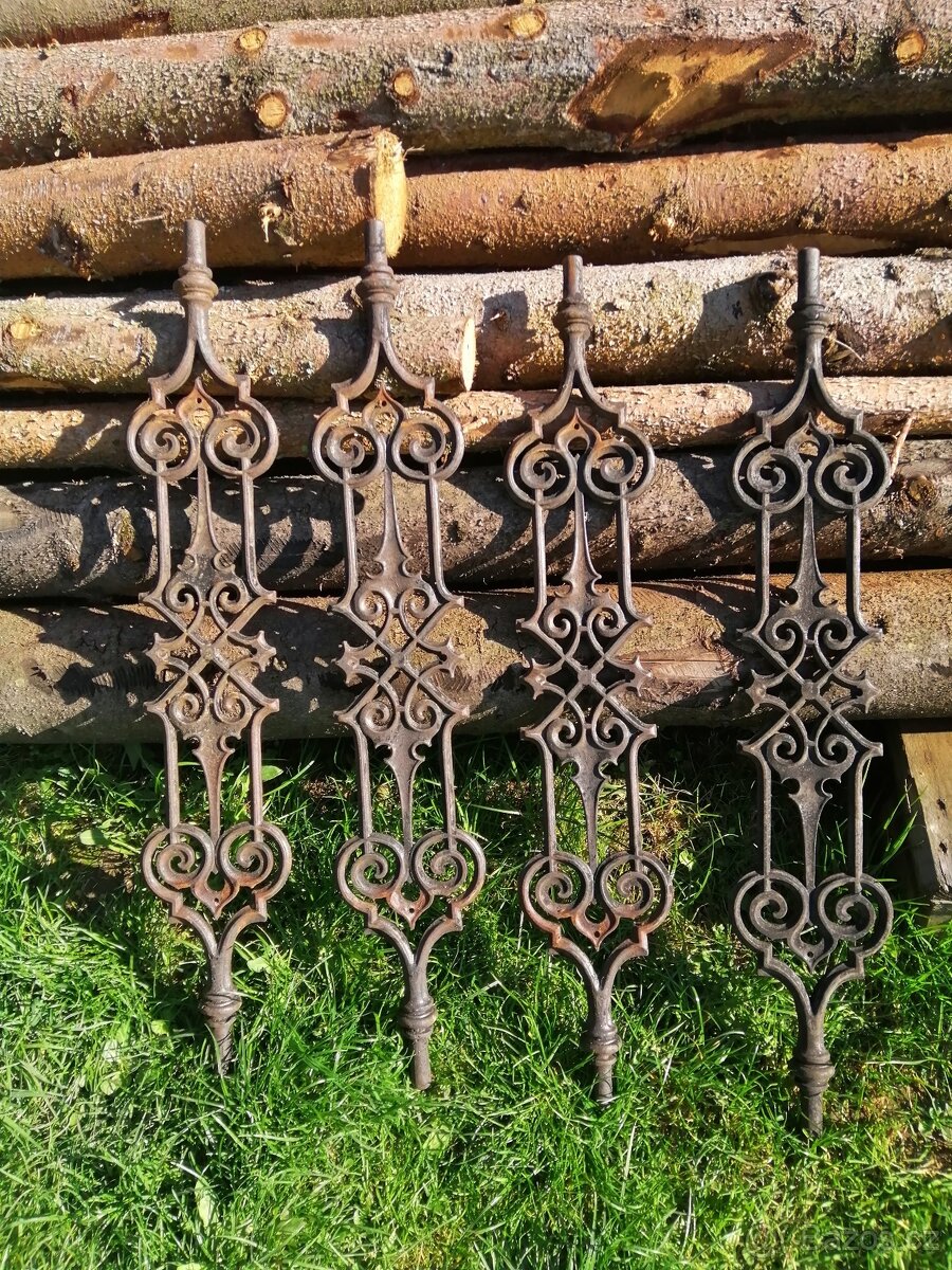 Prodám litinové prvky pro zábradlí