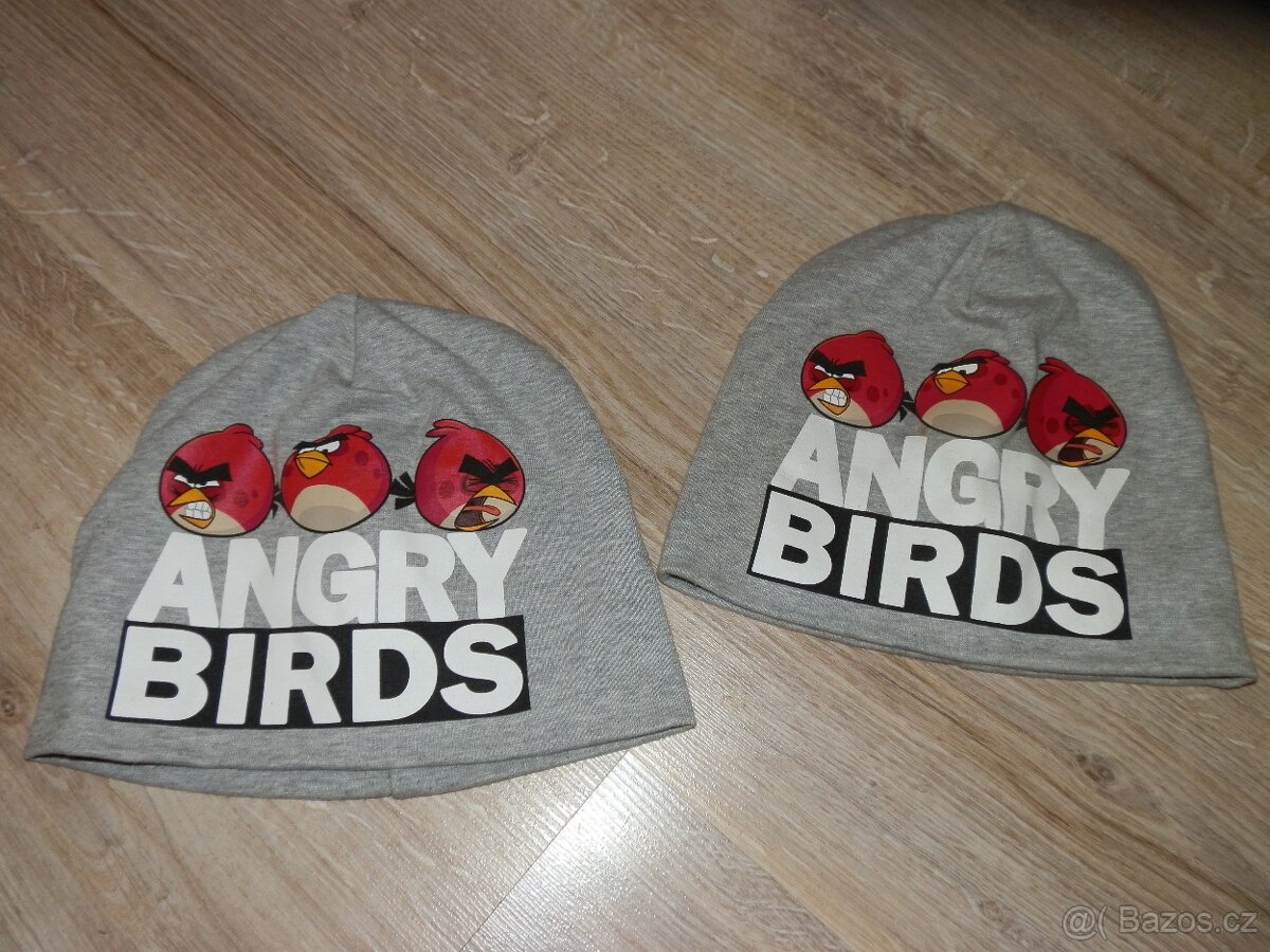 Bavlněná čepice HM Angry Birds vel.6-7 let