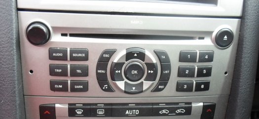 Peugeot 407 - Originální CD autorádio na MP3 typ RD4 N2
